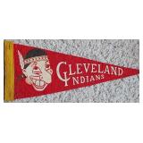 1940s CLEVELAND INDIANS 11' Mini Pennant