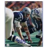 BOB LILLY Signed Color 8x10 Photo Dallas Cowboys