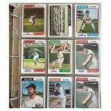 Binder Of (411) 1974 TOPPS BASEBALL Cards w/ Stars
