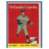 1958 Topps #343 ORLANDO CEPEDA RC Giants