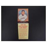 1958 HIRES ROOT BEER JOHNNY ANTONELLI W/TAB