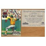 1995 Jimmy Dean AT Greats CATFISH HUNTER Auto Card
