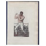 Early 1800's TOM CRIBB Engraved Boxing Print