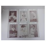 LOT OF 6 1947-66 EXHIBITS BASEBALL CARDS