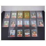 LOT OF 16 1971 BAZOOKA BASEBALL CARDS. SHARP!