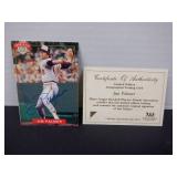 JIM PALMER SIGNED AUTO CARD WITH COA