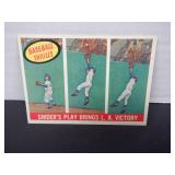 1959 TOPPS SNIDER'S PLAY BRINGS L.A. VICTORY #468