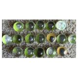 (17) 1968 Creative Creations Player Marbles w/ HOF