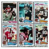 Sharp Lot Of (6) 1982 Topps Football HOF & RCs