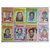 Lot Of (8) Diff 1971 TOPPS FOOTBALL Posters HOF!