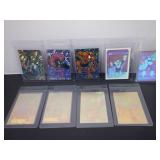 LOT OF 9 MARVEL HOLOGRAM CARDS