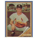 1962 Topps #167 TIM McCARVER RC St Louis Cardinals
