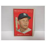 1961 TOPPS MICKEY MANTLE #475 MVP. CREASE