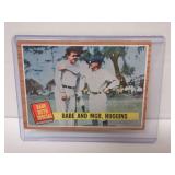 1962 TOPPS BABE AND MGR HUGGINS #137 BABE RUTH
