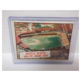 1961 TOPPS MANTLE BLASTS 565 FT HOME RUN #406