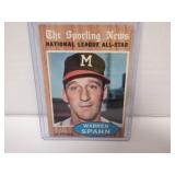 1962 TOPPS WARREN SPAHN #399 ALL STAR