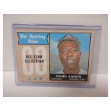 1968 TOPPS HANK AARON #370 ALL STAR
