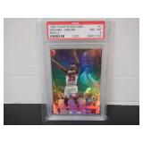 1997 FLAIR SHOWCASE MICHAEL JORDAN ROW 2 #1 PSA 8