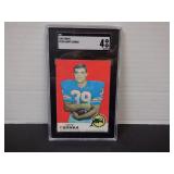 1969 TOPPS LARRY CSONKA #120 ROOKIE. SGC 4