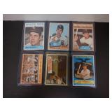 LOT OF 6 VINTAGE BASEBALL STAR CARDS