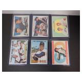 LOT OF 6 VINTAGE BASEBALL STAR CARDS