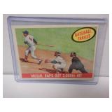 1959 TOPPS MUSIAL RAPS OUT 3000TH HIT #470
