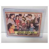 1962 TOPPS GREATEST SPORTS HERO #143 BABE RUTH