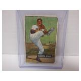 1951 BOWMAN WARREN SPAHN #134. CUT OFF CORNERS