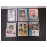 LOT OF 6 VINTAGE BASEBALL STAR CARDS