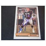 HARLON BARNETT BROWNS SIGNED AUTO 1992 TOPPS #365
