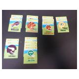 LOT OF 15 1981 FLEER FOOTBALL TEAM LOGO STICKERS