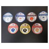 LOT OF 7 VINTAGE NFL FOOTBALL HELMET STICKERS 3'