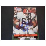 MIKE BAAB BROWNS SIGNED AUTO 1991 PRO SET #469