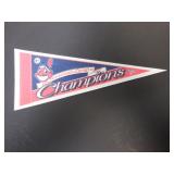 1997 CLEVELAND INDIANS AL CHAMPS MINI PENNANT 10'