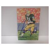 JIM TAYLOR SIGNED AUTO GOAL LINE ART CARD
