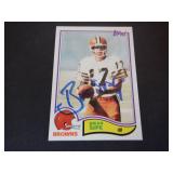 BRIAN SIPE BROWNS SIGNED AUTO 1982 TOPPS #74