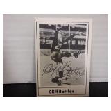 CLIFF BATTLES SIGNED AUTO 1977 TOUCHDOWN #4 HOF