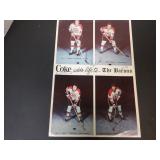 CLEVELAND BARONS NHL SIGNED AUTO POSTER SEE NOTES