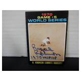 1971 TOPPS WS GAME 5 BROOKS ROBINSON SIGNED AUTO