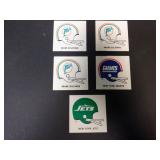 LOT OF 5 1980S KELLOGG'S FOOTBALL HELMET STICKERS