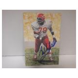 BOBBY BELL SIGNED AUTO GOAL LINE ART CARD