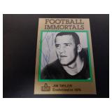 JIM TAYLOR SIGNED AUTO 1985-88 FB IMMORTALS #113