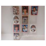 LOT OF 9 1980S CARL YASTRZEMSKI STICKERS OPC/TOPPS