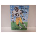 MEL BLOUNT SIGNED AUTO GOAL LINE ART CARD