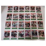 1986 MCDONALD'S CLEVELAND BROWNS GREEN TAB SET