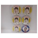LOT OF 6 1976-78 CARL YASTRZEMSKI DISKS SEE NOTES