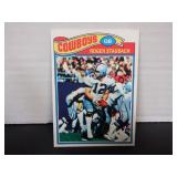 1977 TOPPS ROGER STAUBACH #45 BACK PAPER LOSS