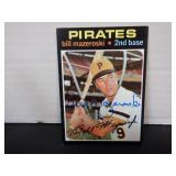 1971 TOPPS BILL MAZEROSKI SIGNED AUTO #110