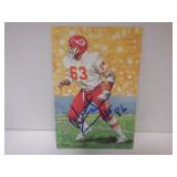WILLIE LANIER SIGNED AUTO GOAL LINE ART CARD