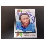 JOHN MACKEY SIGNED AUTO 1973 TOPPS #118